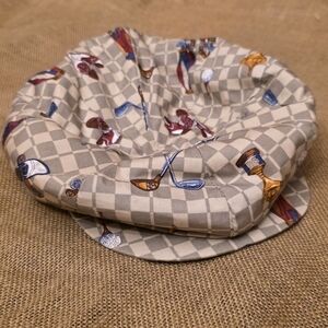 Vintage Sima Int. Golf Theme Newsboy Cap